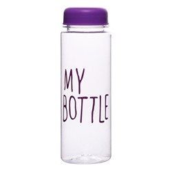 Бутылка для воды, 500 мл, My bottle, 19.5 х 6 см, микс