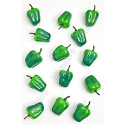 Муляж декоративный перчик болгарский зеленый, SF-1238 (100 шт)
