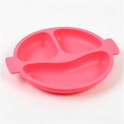 Набор для кормления: нагрудник, тарелка 2шт, стакан, приборы, Крошка Я, розовый