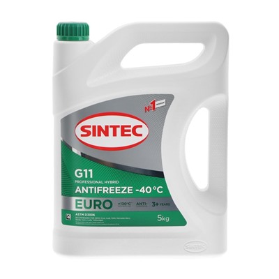 Антифриз Sintec Euro, зеленый G-11, 5 кг