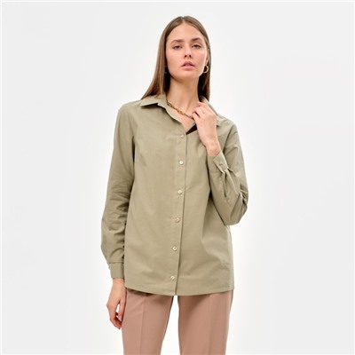 Рубашка женская MINAKU: Classic цвет зелёный, размер 42