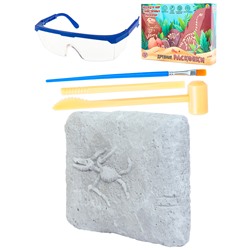 Набор археолога "Птерозавр" камень,4 инструмента,книжка,очки,маска, в коробке И-5865 в Самаре