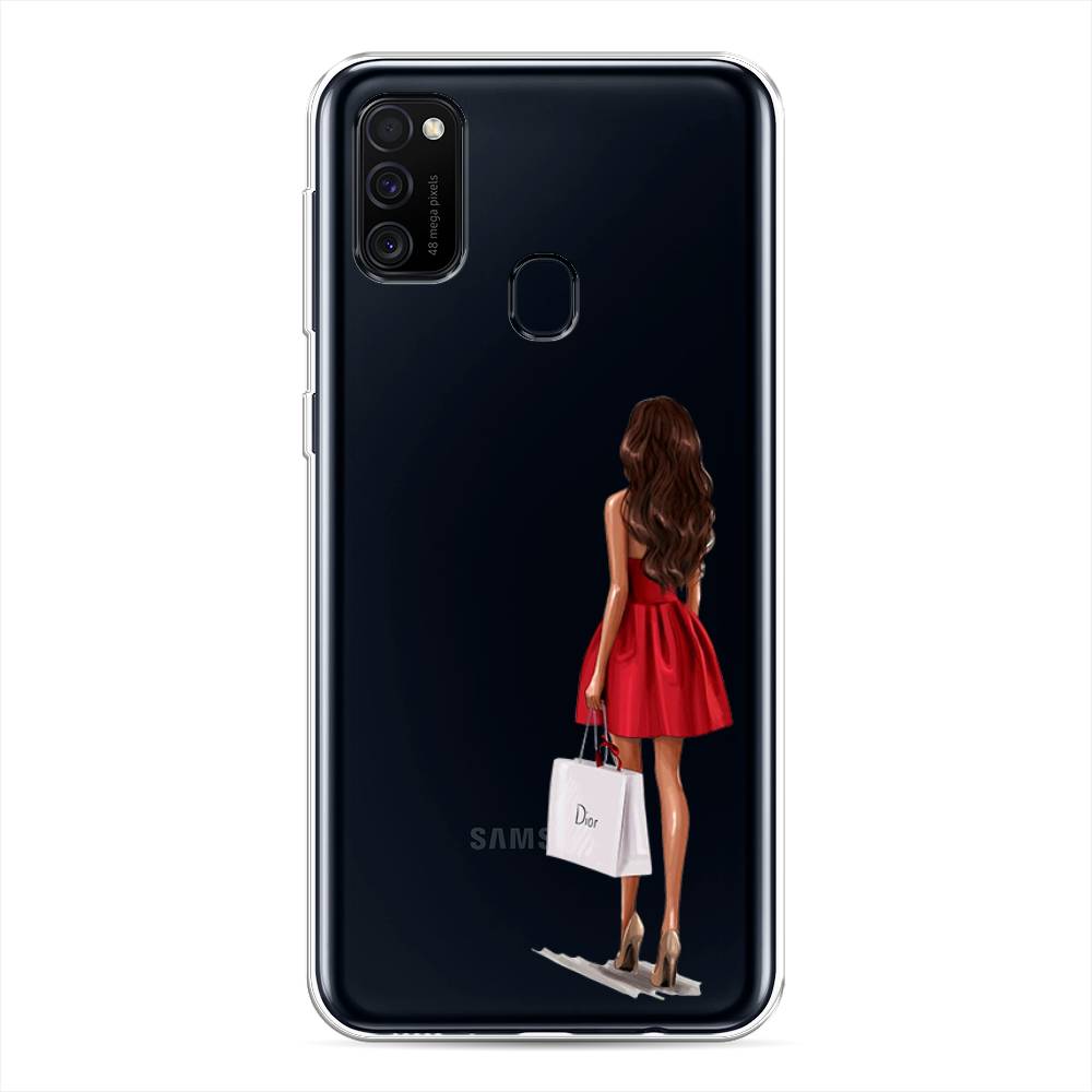 Силиконовый чехол Девушка в красном мини-платье на Samsung Galaxy M21  купить, отзывы, фото, доставка - Клуб Шопоголиков 