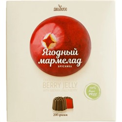 Мармелад «Брусничный» в шоколадной глазури 200 г (без сахара) Новая Упаковка Дико Вкусно