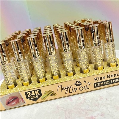 Блеск для губ Kiss Beauty 24K Gold Magic lip Oil (52)