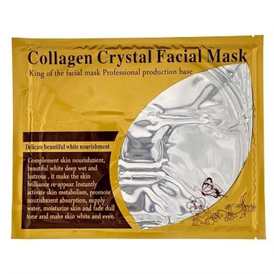 Маска для лица Гидрогелевая COLLAGEN Crystal кристальная с КОЛЛАГЕНОМ  60г  (прозрачная)