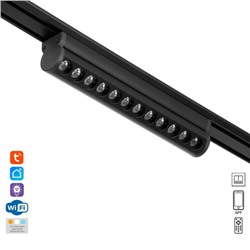 Светильник трековый SLIM "Книжка-22" LED 12Вт 3000K-6000К 48V CRI90 черный 3,2х3,8х22,8см