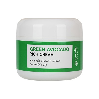 Крем для лица Eyenlip Green Avocado Rich Cream, питательный, с маслом авокадо, 50 мл