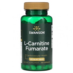 Swanson, L-карнитин фумарат, 450 мг, 60 капсул