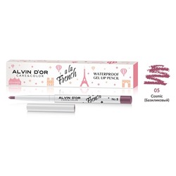 .Alvin D`or  A LA FRENCH ALF-23 Карандаш для губ Waterproof gel lip pencil тон 05 сosmic базиликовый