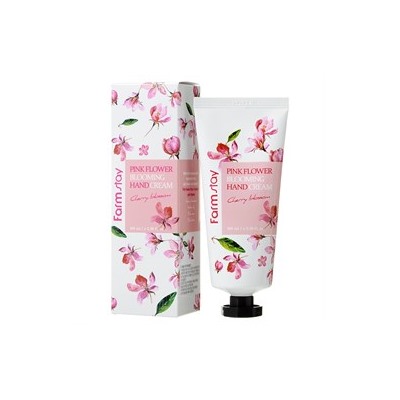 Крем для рук Farm Stay Pink Flower Blooming Hand Cream Cherry Blossom 100ml
