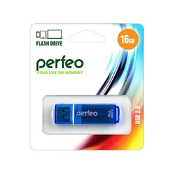 Флеш-диск Perfeo USB 16GB C13 Blue PF-C13N016