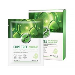 Enough Успокаивающая  маска с экстрактом чайного дерева Premium Pure Tree Balancing Pro Calming Mask