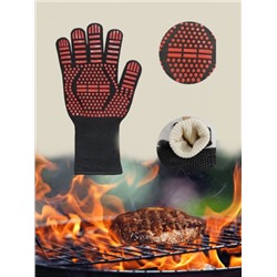 Огнеупорная термостойкая двухсторонняя перчатка для барбекю