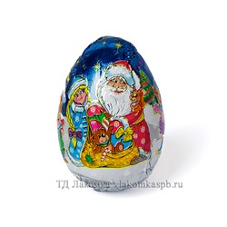 Шоколадное яйцо 20г/24шт "Новогодняя сказка" с сюрпризом (Канд.т) с390