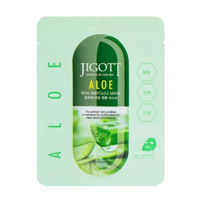 БВ Jigott Маска для лица тканевая Aloe 27 мл 280269