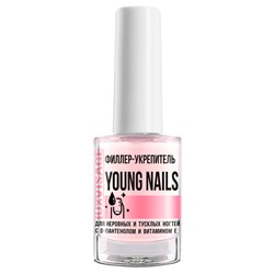 Филлер-укрепитель для неровных и тусклых ногтей YOUNG NAILS с D-пантенолом и витамином Е, 9г