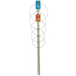 Опора для растений, 5 колец, h = 150 см, d = 32-30-28-26-24 см, металл