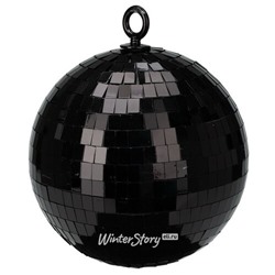 Новогоднее украшение Зеркальный Диско шар Black 15 см (Koopman)