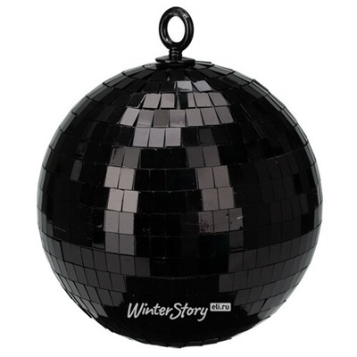 Новогоднее украшение Зеркальный Диско шар Black 18 см (Koopman)