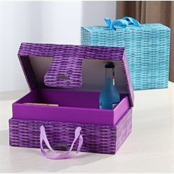 Подарочная коробка "Чемодан" фиолетовый