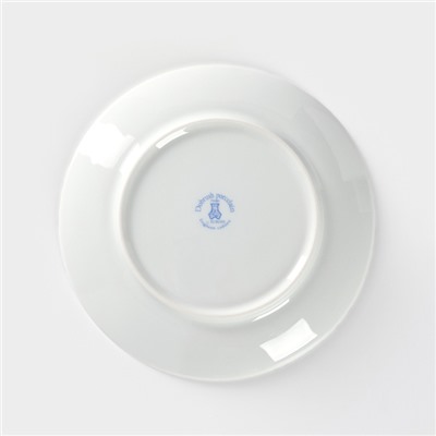 Тарелка фарфоровая «Верона», d=17,5 см, белая