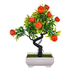 TCV030-07 Искусственное растение Бонсай Апельсин в горшке, 24х20х12см