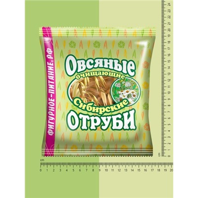 Отруби Сибирские ОВСЯНЫЕ очищающие, 200 г Сибирская Клетчатка