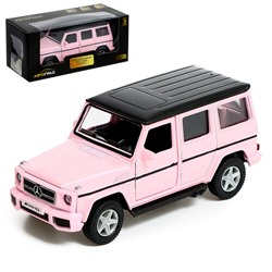 Машина металлическая MERCEDES-BENZ G63 AMG, 1:32, инерция, цвет матовый розовый