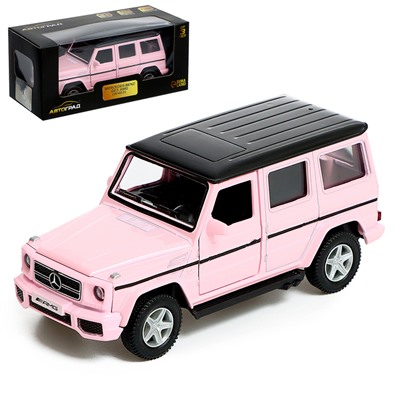 Машина металлическая MERCEDES-BENZ G63 AMG, 1:32, инерция, цвет матовый розовый