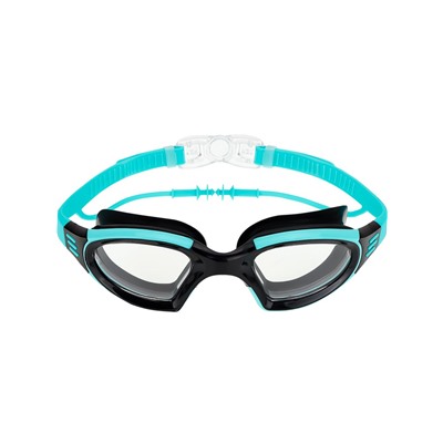 Очки для плавания с зажимом для носа и берушами (ДО-8077) голубые