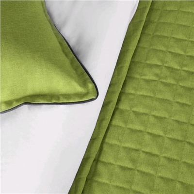 Комплект «Ибица»: покрывало 160 х 220 см, наволочки 40 х 40 см - 2 шт, зелёный