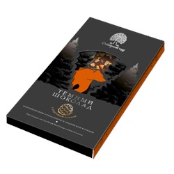 Темный шоколад с апельсином, корицей и кедровым орехом 100 г Сибирский Кедр