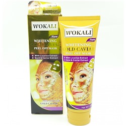 WOKALI  Маска - Плёнка для лица GOLD CAVIAR Mask омолаживающая ЗОЛОТО 24К  130мл  (WKL-403)