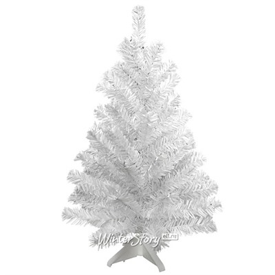 Искусственная настольная белая елка Метелица 30 см, ПВХ (MOROZCO)