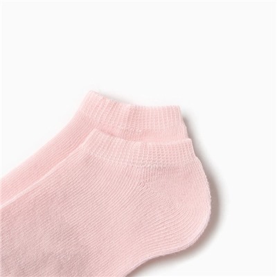 Носки детские укороченные, цвет розовый, размер 20-22