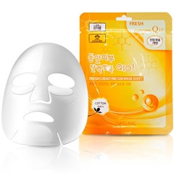 Тканевая маска для лица с коэнзимом Q10 3W Clinic Fresh Coenzyme Q10 Mask Sheet, 23 мл