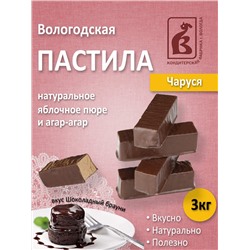 Вологодская пастила глазированная "Чаруся" в шоколадной глазури 3кг.