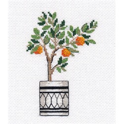 Набор для вышивания ОВЕН арт. 1487 Апельсиновое дерево 7х11 см