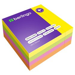 Блок самоклеящийся Berlingo "Ultra Sticky" 50*50мм 240л., 4 неоновых цвета (LSn_40102)