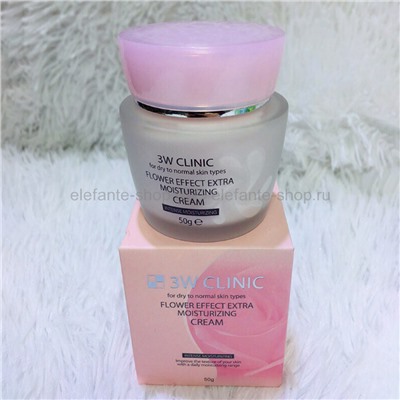 Крем 3W CLINIC  Flower Effect Extra Moisturizing Cream (125)