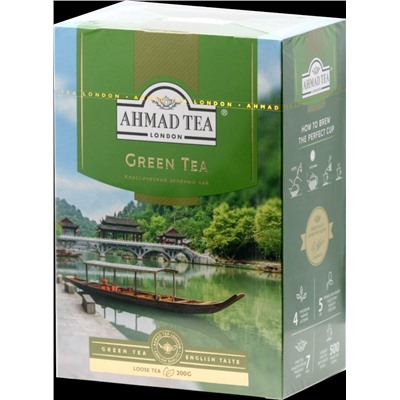 AHMAD. Green tea 200 гр. карт.пачка