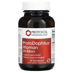 Protocol for Life Balance, ProtoDophilus Woman, 20 миллиардов, 50 растительных капсул