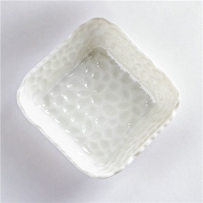 Соусник керамический «Воздушность», 90 мл, 8×3 см, цвет белый