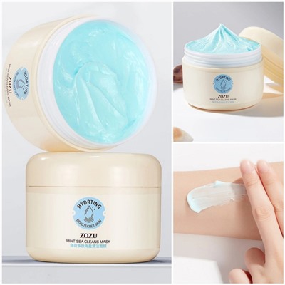 Маска-суфле для лица с мятой и морской солью Zozu Mint Sea Cleans Mask, 100 гр.