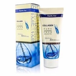 Пенка для умывания  FarmStay Collagen pure cleansing foam, 180мл с коллагеном
