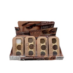 Тени для бровей DoDo Girl Eyebrow Powder (ряд 4шт)