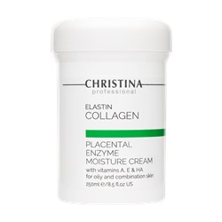 Elastin Collagen Placental Enzyme Moisture Cream with vitamins A, E & HA for oily skin – Увлажняющий крем с витаминами A, E и гиалуроновой кислотой для жирной кожи
«Эластин, коллаген, плацентарный фермент»