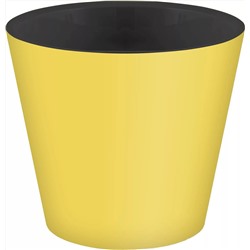 Горшок для цветов "Rosemary" D330 мм, 16л с дренажной вставкой на колесиках (желтый)