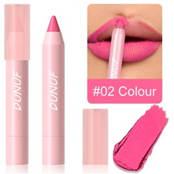Матовая помада-карандаш DUNUF matte lipstick crayon 02